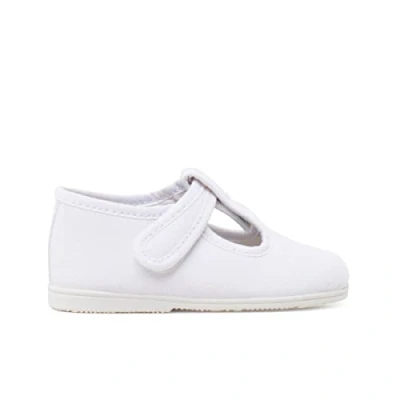 Image of Pisamonas Pepitos FINA Cierre Adherente Baby shoes for kids, Size: 3K, Blanco Textile