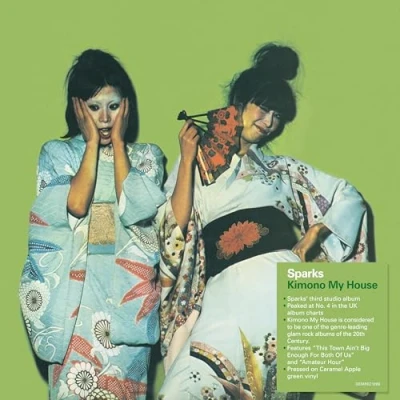Image of Sparks: Kimono My House 50th Anniversary Green Vinyl