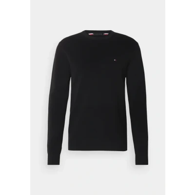 Image of Tommy Hilfiger Essential Structure CREW NECK Jumper, Men&#039;s, Size: XS, Black