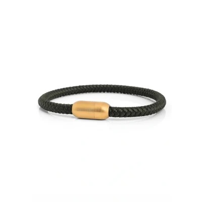 Image of Akitsune Silva Bracelet, Men&#039;s, Size: 7,48&#039;&#039;, Gold green