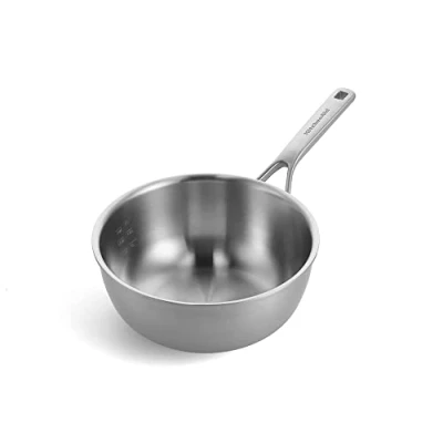 Image of KitchenAid sauce pan Multi Ply stainless steel ø 24 cm / 3.7 liters Suitable for all Cooktops