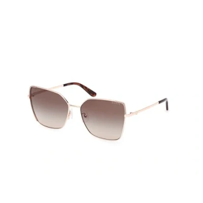Image of Guess Sunglasses, Women&#039;s, Size: 59, Gold brown