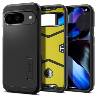 Image of Spigen Tough Armor TPU Back Cover Black Google Pixel 9/9 Pro