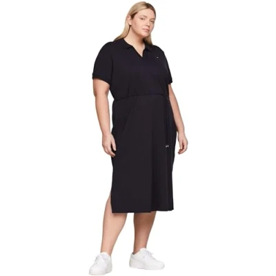 Image of Tommy Hilfiger Women&#039;s Polo Dresses, Blue (Desert Sky), 46