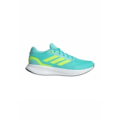 Image of adidas Men&#039;s Runfalcon 5 Running Shoes, Flash Aqua Lucid Lemon Core Black, 6 UK