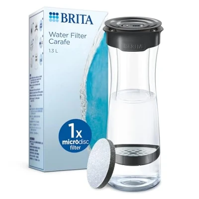 Image of Brita Water filter jug fresh black 1030345