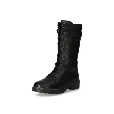 Image of Remonte Laceup boots, Women&#039;s, Size: 6.5, Schwarz Leather/synthetics