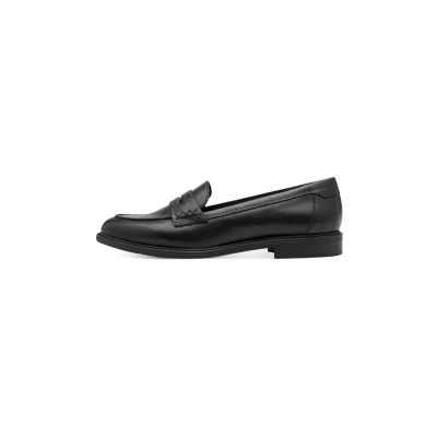 Image of Tamaris Slipons, Women&#039;s, Size: 4, Black leather shoes