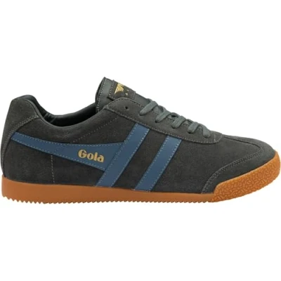Image of Gola Harrier Trainers Dark brown moody orange, Men&#039;s, Size: 12, orange Leather