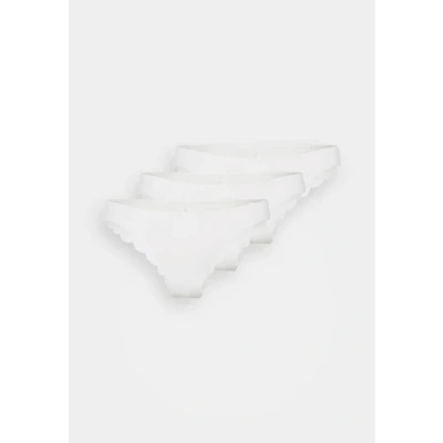 Image of ONLY Onlchloe Brazil 3 PACK Briefs, Women&#039;s, Size: Small, Cloud dancer