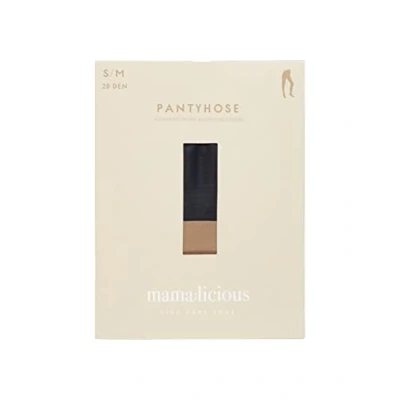 Image of MAMALICIOUS Women&#039;s Tights, Black/pack: TAN, M L