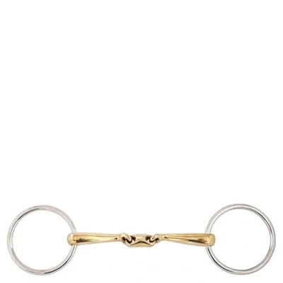 Image of BR Double Jointed Loose Ring Snaffle Slightly Curved Soft Contact 14 mm