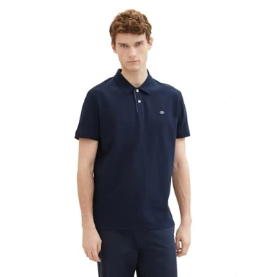 Image of TOM Tailor Basic WITH Contrast Polo shirt, Men&#039;s, Size: XL, Sky captain blue