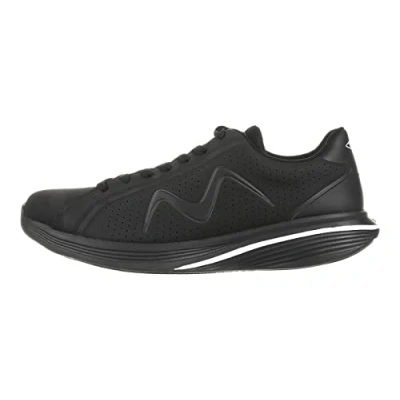 Image of MBT M800 Men&#039;s Modern Style Trainers Anatomical and Comfortable Walking Shoes Physiological Comfort Stability Footwear with Curved Sole Sneakers Laces, black, 44 EU