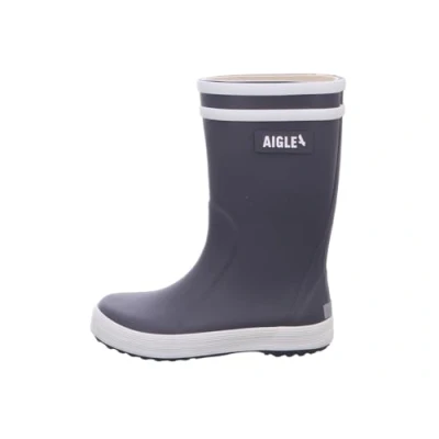 Image of Aigle Unisex Kid&#039;s Lolly Pop 2 Rain Boot, Charcoal Grey, 2.5 UK