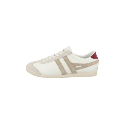 Image of Gola Bullet Trainers, Women&#039;s, Size: 4, White bone cerise clawf leather and imitation