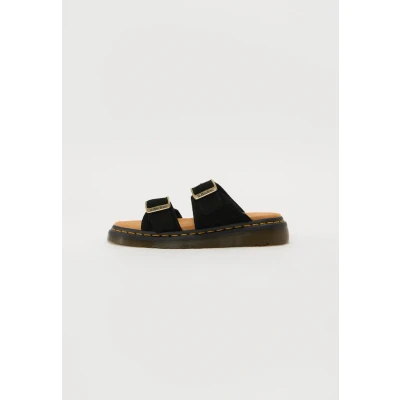 Image of Dr. Martens Josef Unisex Slippers black, Size: 5, Black Suede