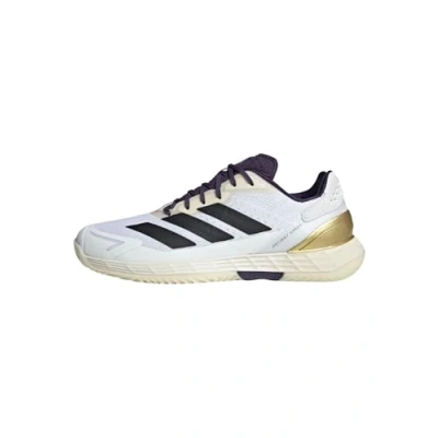 Image of adidas Performance Defiant Speed 2 Multicourt tennis shoes, Men&#039;s, Size: 9, White/core black/aurora plum shoes