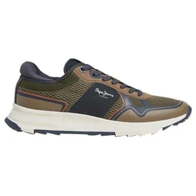 Image of Pepe Jeans ONE M Trainers, Men&#039;s, Size: 7, Khaki green Textile/synthetics