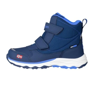 Image of Trollkids Hafjell Waterproof Winter Hiking Shoes, Navy Blue, 28 EU
