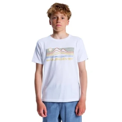 Image of Quiksilver Print Tshirt, Size: 12y, White