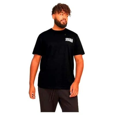 Image of Jack &amp; Jones Oneck Basic Tshirt black, Men&#039;s, Size: 2XL, Black
