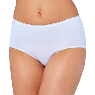 Image of Sloggi Women&#039;s 24/7 Cotton Midi C3P Slip, White, 50