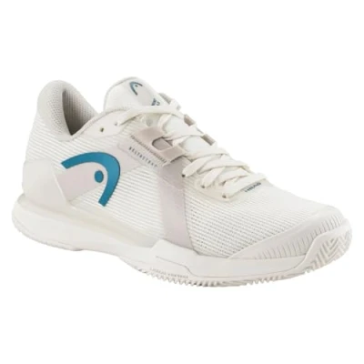 Image of Head Sprint PRO Clay court tennis shoes, Women&#039;s, Size: 7.5, Chalk white/twilight blue Textile