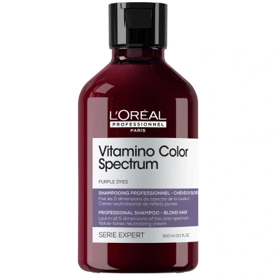 Image of L&#039;Oréal Professionnel Vitamino Color Spectrum Purple Tinted Shampoo For Blonde Coloured Hair 300ml