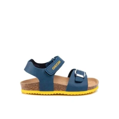 Image of Geox Ghita BOY Sandals for kids, Size: 7.5K, Avio High quality imitation leather