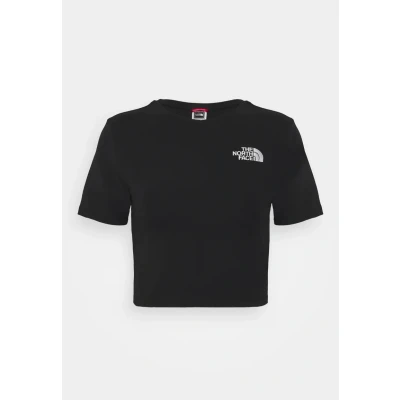 Image of The North Face CROP TEE Print Tshirt, Women&#039;s, Size: XXL, Black