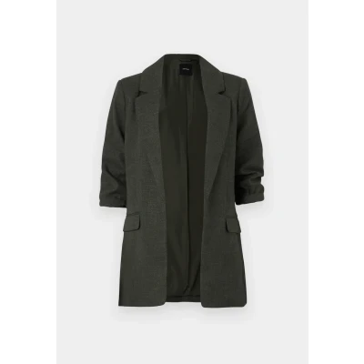 Image of VERO MODA VMFrida Women&#039;s Blazer Jacket with 3/4 Sleeves, Peat, 8