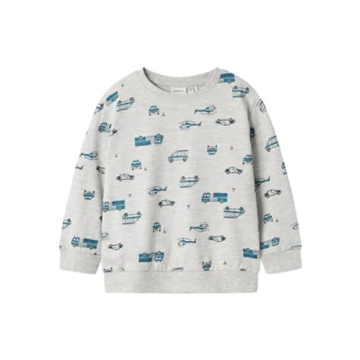 Image of Name it Nmmtroy Sweatshirt for kids, Size: 1 1.5y, Light grey melange