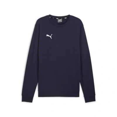 Image of Puma Teamgoal Casuals CREW NECK Sweatshirt, Men&#039;s, Size: XL, Blau