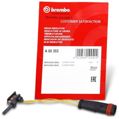 Image of Warning Contact, brake pad wear BREMBO A 00 353