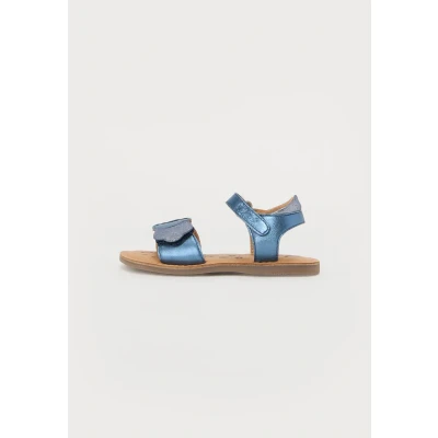 Image of Kickers Dyastar Sandals for kids, Size: 13.5K, Bleu marine irise Leather