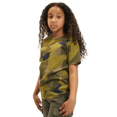 Image of Brandit Print Tshirt for kids, Size: 13 14y, Swedish camo