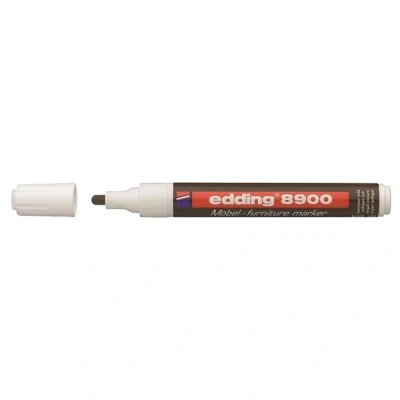 Image of edding 8900 furniture marker walnut antique round nib 1.5 2 mm for covering up scratches and damages on veneers, solid wood, tables, desks
