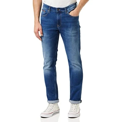 Image of Tommy Jeans RYAN Relaxed Straight fit jeans, Men&#039;s, Size: 33x34, Wilson mid blue stretch