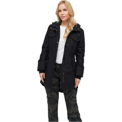 Image of Brandit Marsh LAKE Parka, Women&#039;s, Size: 3XL, Black