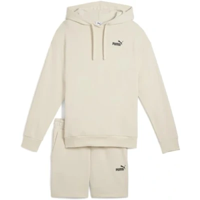 Image of Puma Short Hooded Relaxed SUIT SET Tracksuit, Women&#039;s, Size: Medium, Alpine snow