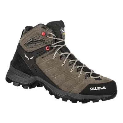 Image of Salewa WS ALP MATE MID PTX Hiking shoes, Women&#039;s, Size: 8.5, Brindle/oatmeal Leather and textile