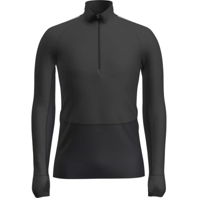 Image of Icebreaker Merino Zoneknit 260 LS HALF ZIP Long sleeved top, Men&#039;s, Size: XL, Jet hthr blk h cb
