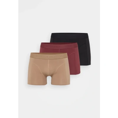 Image of Jack &amp; Jones Jacordinary Trunks 3 PACK Tibetan red/bronzecoloured mist/black, Men&#039;s, Size: Large, red/bronze/coloured mist/black