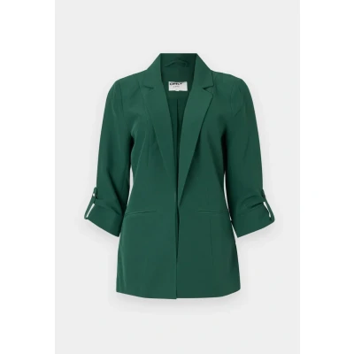 Image of ONLY Kayleorleen LIFE 3/4 Blazer, Women&#039;s, Size: 12, Dark green