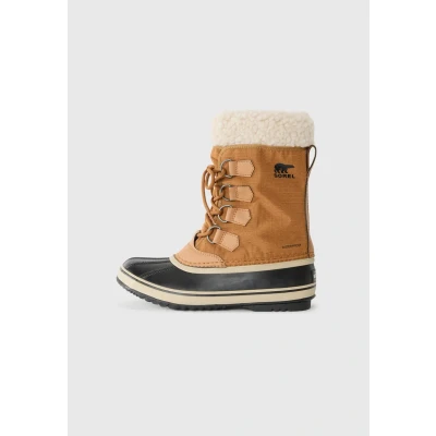 Image of Sorel Women&#039;s Winter Carn4al Waterproof Snow Boots, Camel Brown, 5 UK