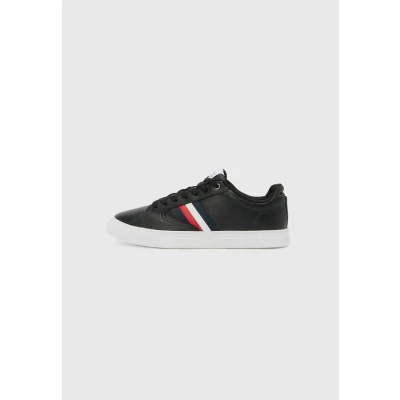 Image of Tommy Hilfiger ICON Court Trainers, Men&#039;s, Size: 6.5, Black shoes