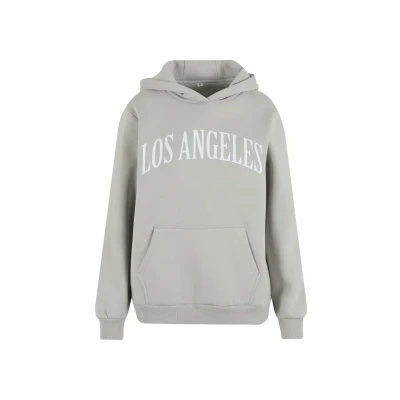 Image of Mister Tee LOS Angeles Hoodie, Women&#039;s, Size: Large, Lightasphalt