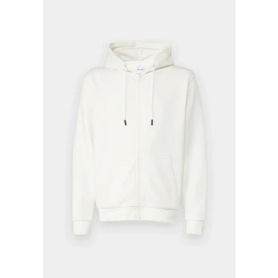Image of Jack &amp; Jones Jjebradley ZIP HOOD Zipup sweatshirt, Men&#039;s, Size: XL, Cloud dancer