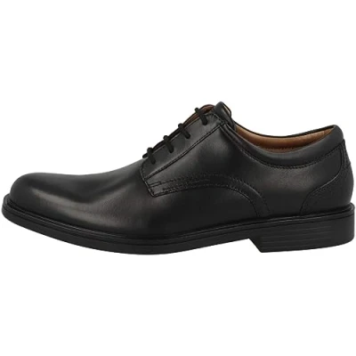 Image of Clarks UN Aldric LACE Smart laceups, Men&#039;s, Size: 8, Black Leather